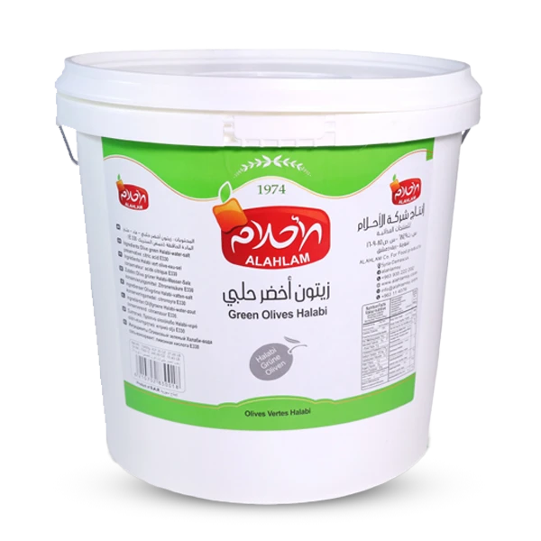 زيتون اخضر حلبي 10كغ