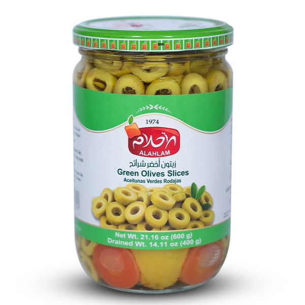 زيتون أخضر شرائح 400غ