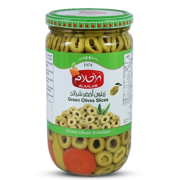 زيتون أخضر شرائح 450غ